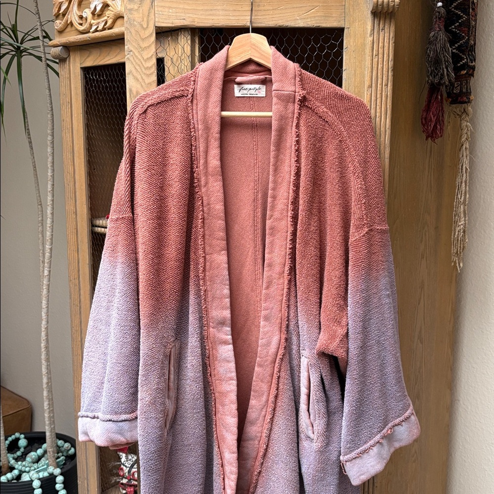 Free People Lola Ombre Sweatshirt Cardi - Picture 6 of 15